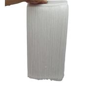 Bordatura Frange Decorative,Abiti Latini Fai da te 2 metri/lotto 50 cm/100 cm lungo pizzo bordo nappa frangia for fai da te latino vestito palcoscenico vestiti tenda accessori nastro(Off White,50CM Wi