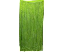 Bordatura Frange Decorative,Abiti Latini Fai da te 2 metri/lotto 50 cm/100 cm lungo pizzo bordo nappa frangia for fai da te latino vestito palcoscenico vestiti tenda accessori nastro(Verdure green,100