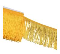 Bordatura Frange Decorative,Abiti Latini Fai da te 5 iarde 10 cm di larghezza pizzo frangia for cucire nappe nappe decorative appese lunghe frange vestiti artigianato tessuto accessori(Gold)