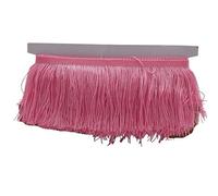 Bordatura Frange Decorative,Abiti Latini Fai da te 9/15/20/28cm Nappa Frangia Trim Poliestere Frange Lunghe Cucito for Vestiti Vestito Tenda Nastro Nappe for Artigianato Accessori(Pink,20cm)