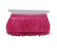 Bordatura Frange Decorative,Abiti Latini Fai da te 9/15/20/28cm Nappa Frangia Trim Poliestere Frange Lunghe Cucito for Vestiti Vestito Tenda Nastro Nappe for Artigianato Accessori(Rose,9cm)
