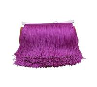 Bordatura Frange Decorative,Abiti Latini Fai da te 9/15/20/28cm Nappa Frangia Trim Poliestere Frange Lunghe Cucito for Vestiti Vestito Tenda Nastro Nappe for Artigianato Accessori(Fuchsia,28cm)