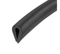 Bordatura Guarnizione Nero PVC Plastica Scanalatura 3/64'' - 5/64'' 20 Piedi
