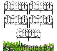 Bordatura Per Giardino,5 Pezzi striscia protettiva flessibile decorativa nera - Bordi per aiuole,Per Esterno Cortile Prato Terrazza Terreno Passaggio Fuori Giardinaggio
