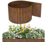 Bordatura Per Giardino - Bordatura per Prato | Recinzione Metallo Onda Flessibile 10 m per Ghiaia Aiuola Percorso Piscina Area Giochi Esterni