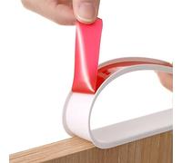 Bordatura per mobili a forma di U, 16.4FT Veneer Edge Banding, Peel and Stick Trim Collapsible Guards for Cabinet Repair(White,40 mm)