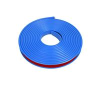 Bordatura per mobili a forma di U, PVC Edge Banding, Self Adhesive Molding Trim, U Shape Protector for DIY Project, Width 16Mm,Red(Blue)