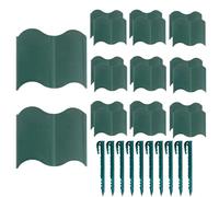 Bordatura per Paesaggio - Set Di 20 Pannelli Recinzione Decorativa Per Bordi | Barriera Rimovibile per Aiuola Marciapiede Cortile Giardino Paesaggio