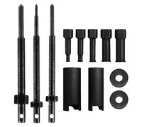 BORDEAG 12 Pezzi Kit Estrattore per Cuscinetti Interni per Moto, Estrattore Cuscinetti Interni, Estrattore Cuscinetti Bici Kit di Strumenti di Rimozione Cuscinetti per Moto 9-30 Mm(Nero)