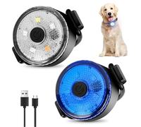 BORDEAG 2 Pack Luce Lampeggiante A Led Di Sicurezza, Collari Di Pet Di Luci A Led, Luce Impermeabile Per Cani Con 3 Modalità, Per Passeggiate Notturne
