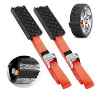 Bordeag 2 pezzi catena per pneumatici, aiuto di trazione, per camper, per tutti i tipi di pneumatici