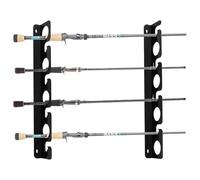 BORDEAG 2 Pezzi Porta Canne da Pesca da Muro, Supporto per Canna da Pesca A Parete, Supporti per Canne da Pesca Orizzontali Portacanna da Pesca Portacanne da Pesca Contiene 8 Canne