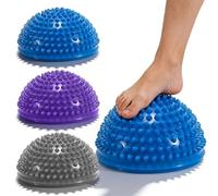BORDEAG 3 pezzi Balance Board emisfero, equilibrio riccio fitness emisfero, cuscino di equilibrio, per il corpo, massaggio di coordinazione