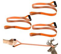 Bordeag 3 Pezzi Deer Drag 150cm Corda Da Caccia, Corda Di Trazione Per Cervi Cinghie Di Trazione Per Cervi Cinghie Di Cervo Attrezzature Da Caccia Con Manico Riflettente Per La Caccia Ai Cervi