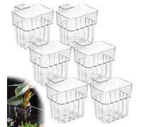 BORDEAG 6 Pezzi Porta Piante Per Acquario, Supporto Piante D'acquario, Supporto Per Piante Da Acquario, Portavaso Per Piante Da Acquario Per Acquaponica