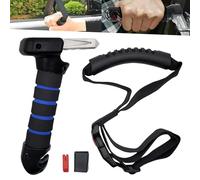BORDEAG Aiuto all'uscita Auto: 2 Pezzi 3 in 1 Multifunzionale Aiuto all'Entrata Auto Anziani, Maniglia Auto Clip, Aiuti alla Mobilità per tutti i tipi di porte dell'auto (Blu)