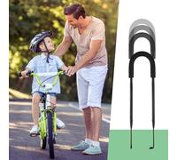 BORDEAG Asta per bicicletta, asta di spinta per bicicletta, regolabile, asta per l'apprendimento della bicicletta, per asta di supporto per l'apprendimento della bicicletta, adatta ovunque