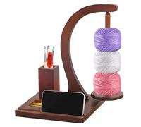 BORDEAG Avvolgitore di lana, girevole per lana, supporto magnetico per gomitoli di lana, supporto per rotolo di filato, supporto per palline di filato per casa, studio