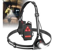 BORDEAG Lampada da corsa a piedistallo, Lampada da corsa ricaricabile Usb, Led Lampada Running Pectorale, Illuminazione Per Corsa Con 3 Modalità di Illuminazione, Per Jogging, Campeggio, Corridori