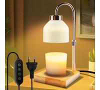 BORDEAG Lampada Scalda Candela,Lampada Riscaldante A Candela con Timer E Dimmer,Lampada A Candela,Candle Warmer Lamp per Decorazione,Yoga,Regolabile in Altezza,Casa,Camera da Letto