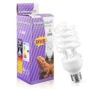 BORDEAG Lampada UVB, 26w 10.0 UVB Reptile Light, Luce UVB Per Rettili, UVB Per Tartarughe, 220V Animal Lampada UVB, Per Lucertole, Serpente, Camaleonte, Draghi Barbuti
