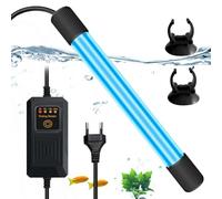 BORDEAG Sterilizzatore UV Acquario 9W Lampada Acquario Sterilizzatore UV, UV Acquario Sterilizzatore Lampada UV Distruzione Batteri Lampada di Sterilizzazione UV per Acquario Fish Tank