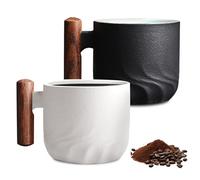 BORDEAG Tazza Da Caffè in Ceramica 70 Ml, 2 Pezzi Tazzine Caffe, Tazza Da Tè in Ceramica, Tazzine Da Caffè, Tazze Cappuccino per Caffè, Tè, Bevande