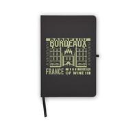 Bordeaux City Travel France, quaderno con pagine bianche, copertina in similpelle, agenda, diario, quaderno di lavoro