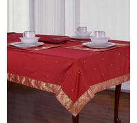 Bordeaux - Fatto a Mano Sari Tovaglia (India)