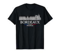 Bordeaux Francia Viaggio Vintage Maglietta