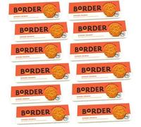 Border Biscuit Fiery Ginger Crunch 135 g, realizzato con vero zenzero, con aroma piccante caldo, deliziosamente croccante, regalo alimentare perfetto per gli amanti dei biscotti (confezione da 12)