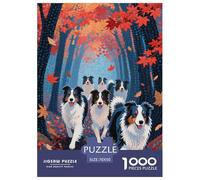 Border Collie 1000 Pezzi Animale domestico Puzzle Classico Multicolore Festa Aziendale Regalo Per Adulti E Bambini Da 14 Anni E Più 70x50cm/1000pcs
