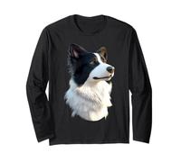 Border Collie Amante del Cane Cucciolo Carino Border Collie Maglia a Manica