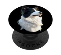 Border Collie Amante del Cane Cucciolo Carino Border Collie PopSockets PopGrip Adesivo