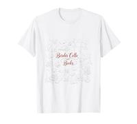 Border Collie Books Doodle Drawing - Simpatico Amante dei Libri Letti Maglietta