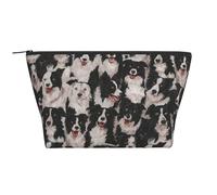 Border collie, Borsa da toilette Borsa per trucco Borsa per cosmetici Borsa da toilette da viaggio portatile