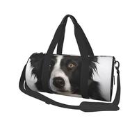 Border collie, Borsone da viaggio di grande capacità Borsa rotonda Borsa da viaggio sportiva Borsa da viaggio Borsa da fitness
