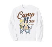 Border Collie Camp Crew Camping Dog Lover Outdoor Felpa