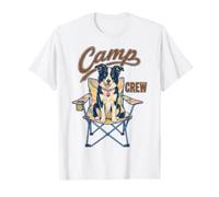 Border Collie Camp Crew Camping Dog Lover Outdoor Maglietta