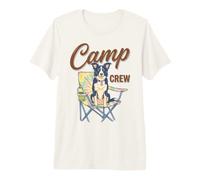 Border Collie Camp Crew Camping Dog Lover Outdoor Maglietta Premium