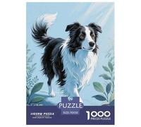 Border Collie Cane Arte 1000 Pezzi Adulti Puzzle Bambini Intrattenimento Decorazione Da Parete Difficili Impossibili 70x50cm/1000pcs