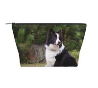 Border Collie cane cattivo, Borsa da toilette Borsa per trucco Borsa per cosmetici Borsa da toilette da viaggio portatile