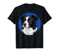 Border Collie Cane Proprietario Pet Razza Ritratto Cucciolo Animale Maglietta