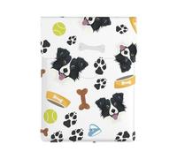 Border Collie cane sorridente, Custodia per laptop in pelle PU, borsa per notebook, custodia per laptop, custodia per tablet