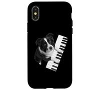 Border Collie che suona il pianoforte pianista amante dei cani Custodia per iPhone X/XS