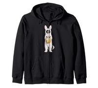 Border Collie - Costume da Cane con Coniglietto Pasquale Felpa con Cappuccio
