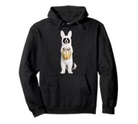 Border Collie - Costume da Cane con Coniglietto Pasquale Felpa con Cappuccio