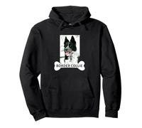 Border Collie Dog Champion Herder Felpa con Cappuccio