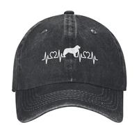 Border Collie Dog Denim Berretto da Baseball Animale Battito Cardiaco All'aperto Trucker Cappello papà Coppia Estiva Donne Casual Protezione Solare Cappellini da Baseball