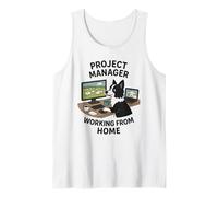 Border Collie Funny Project Manager Lavoro da casa Canotta
